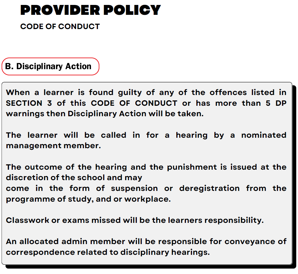 PP - Disciplinary Acion1